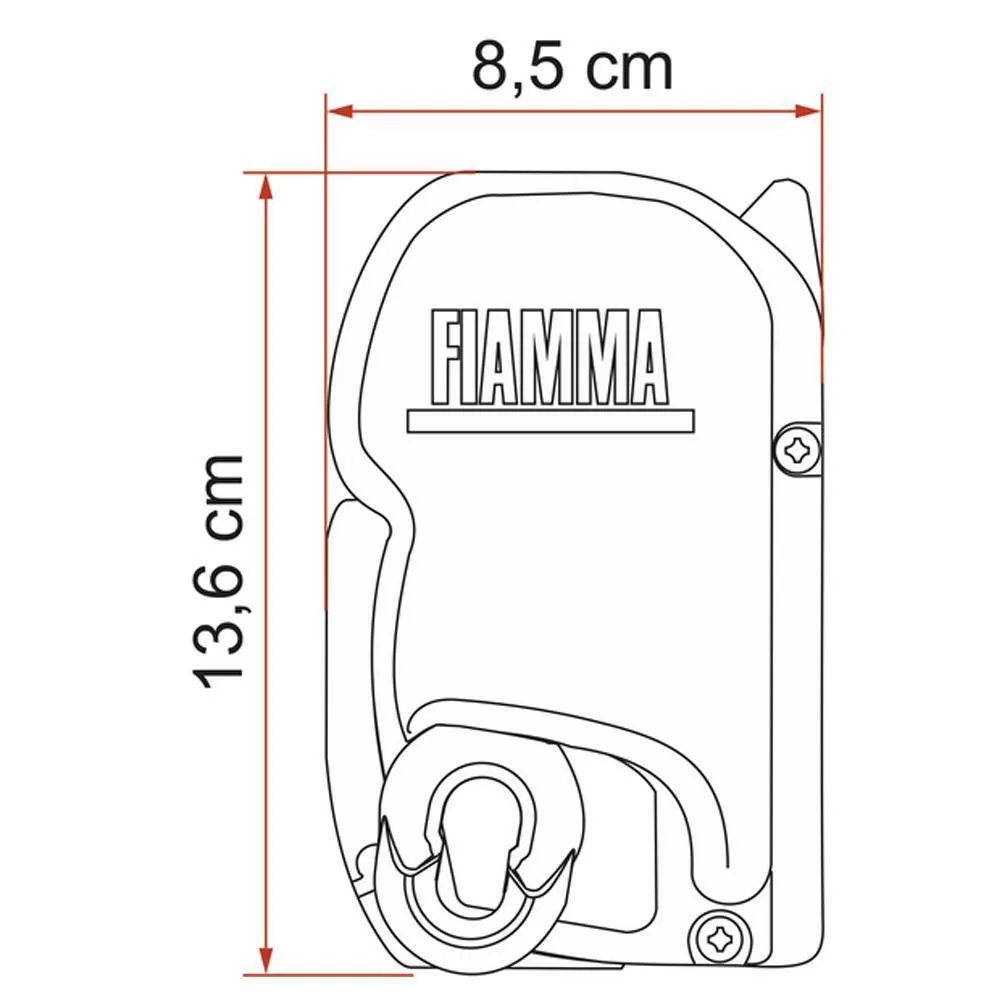 Fiamma F45S 300 VW T5/T6 M/T LWB Deep Black-Royal Grey