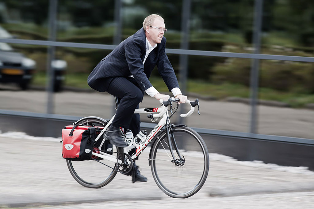 Op de fiets naar je werk