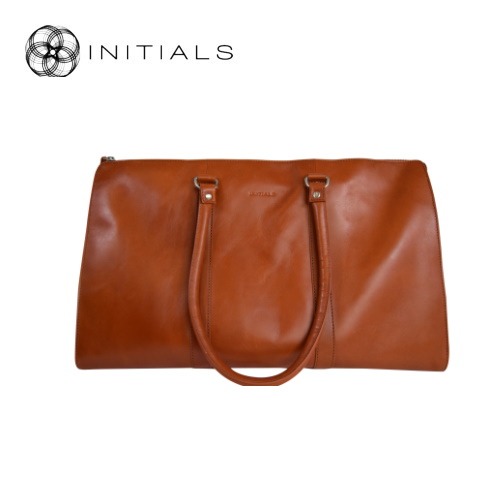 Home Office Cuir Travelling Bag Leather Cognac