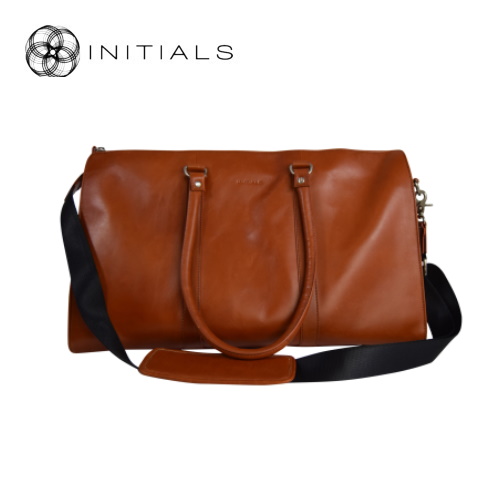 Home Office Cuir Travelling Bag Leather Cognac