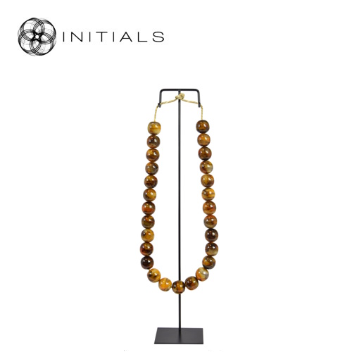 Object Nature Opera Necklace Amber Brown