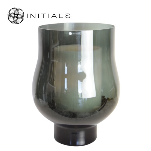 Vase | Candleholder Boudoir Bulb Smoke Glass
