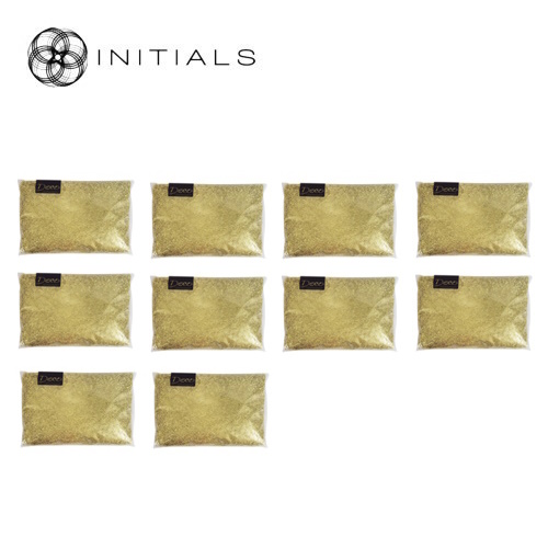 Set 10 pieces - Deco Stones Brilliant Granulate 2-3 mm Gold 1 kg