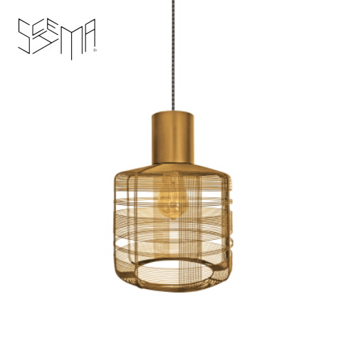 Hanging Lamp Iron Wire Tubo Stout Gold