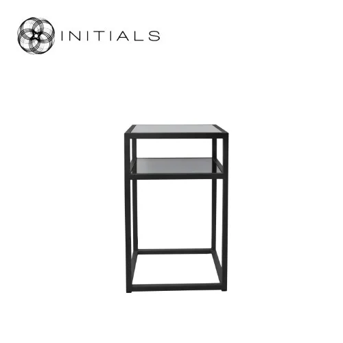 Black metal deals end table