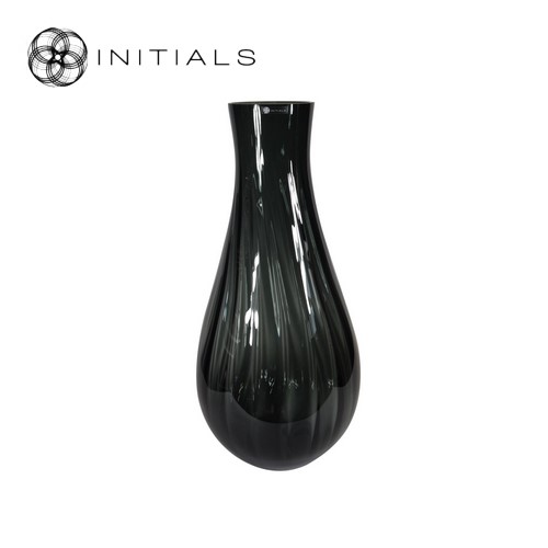 Vase Optique Bellied Smoke Glass