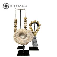 Object Nature Tassel Necklace Sand Taupe