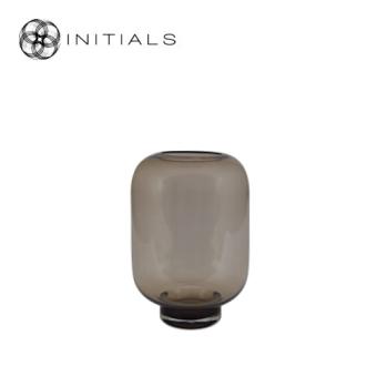Candleholder Curve Topaz Glass