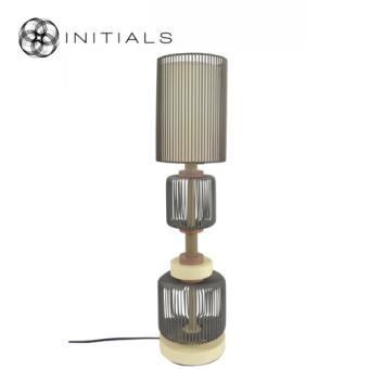 Table Lamp Totem Iron Wire Espresso