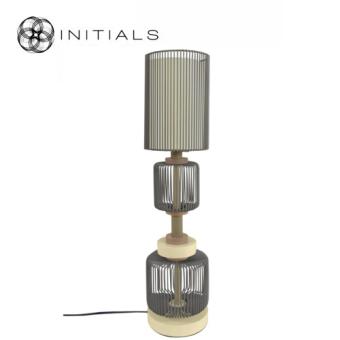 Table Lamp Totem Iron Wire Espresso
