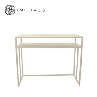Desk | Side Table Broadway 2 Raw Iron Ivory