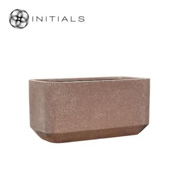Pot Terrazzo Rounded Rectangle Mocha