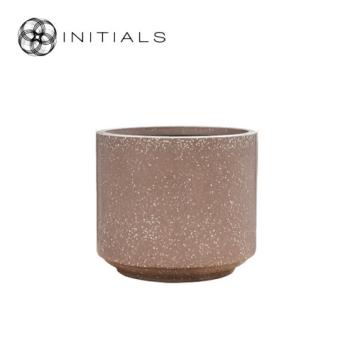 Pot Terrazzo Cylinder Mocha
