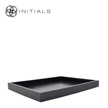 Tray Serving Strip Resin Dark Graphite