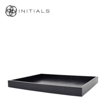 Tray Serving Strip Resin Dark Graphite