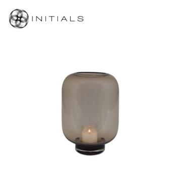 Candleholder Curve Topaz Glass