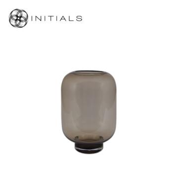 Candleholder Curve Topaz Glass