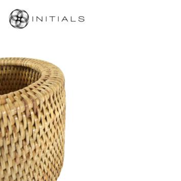 Stand Solid Burma Rattan Naturel Round