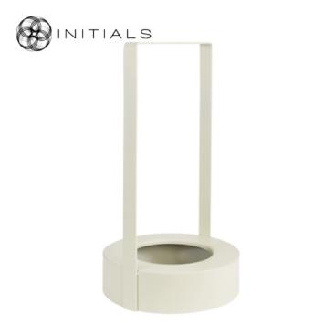 Stand Solid Handle Metal Ivory