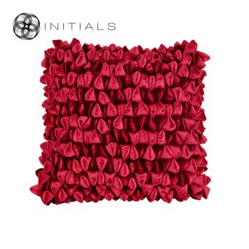 Cushion Cover Penthouse Pebble Scarlet Red