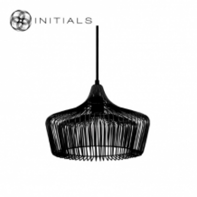 Hanging Lamp Small Moire Factory Iron Wire Black