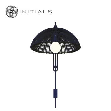 Wall Lamp Moire Dome Iron Wire Black