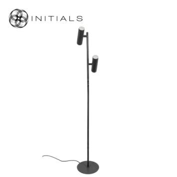 Floor Lamp Tube Iron Black