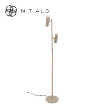 Floor Lamp Tube Iron Taupe