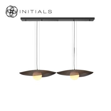 S/2 Volo + Ceiling Cap Rectangular Black + Bulbs