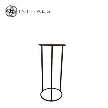 Table Skyline Raw Iron Metallic Brown Round