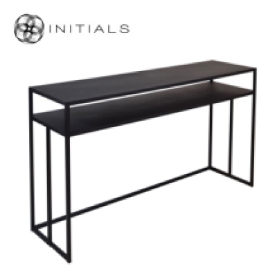 Desk | Side Table Broadway 2 Raw Iron Black