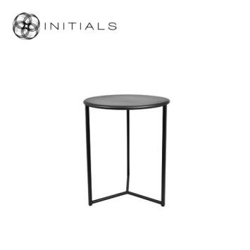 Tri leg Table Metro Raw Iron Black Round