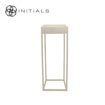 Flower Stand Metal Ivory