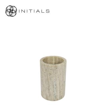 Vase | Wine Cooler Cave Stoneware Marble Brown