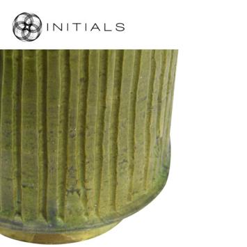 Vase Tamegroute Colonne Green