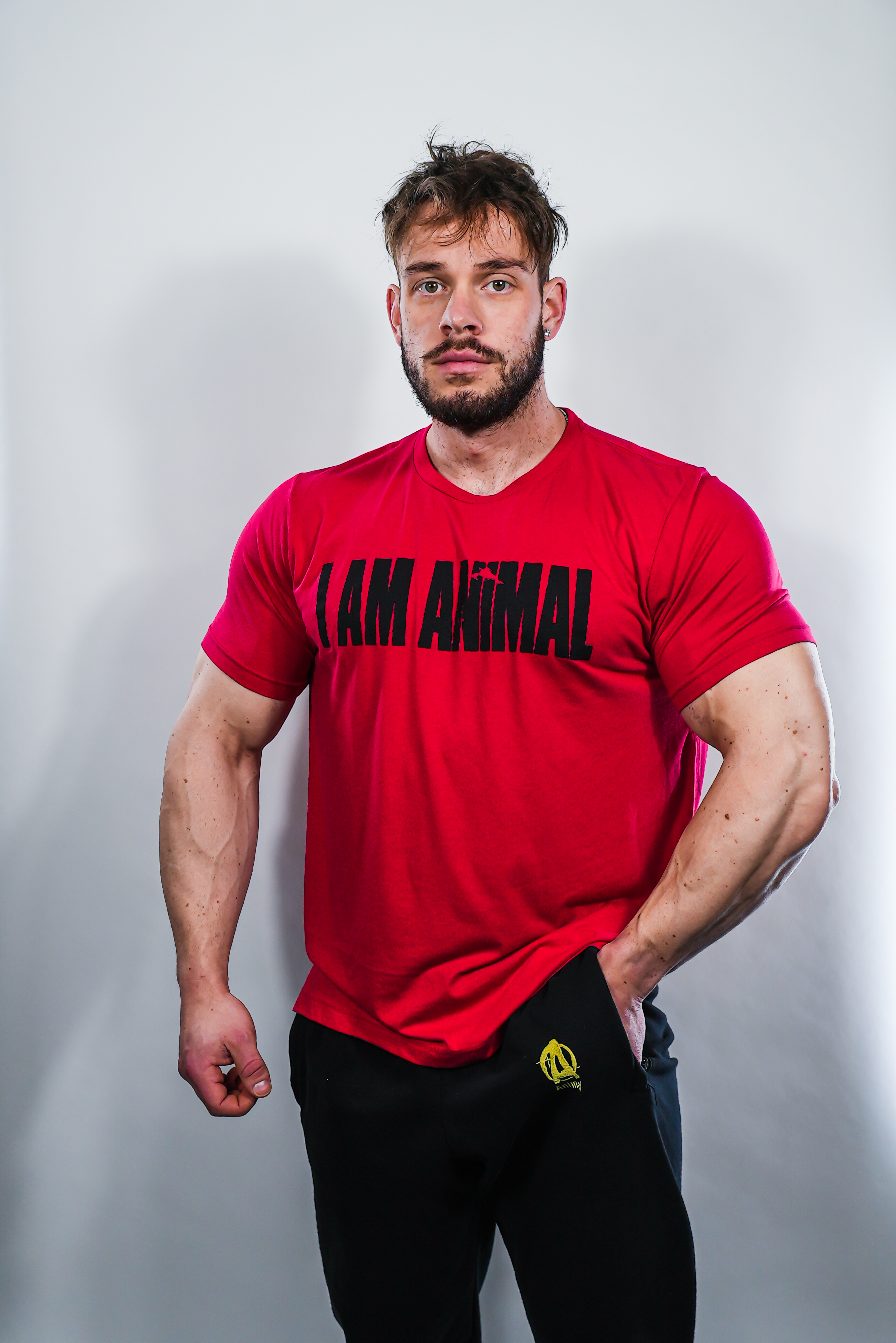 I Am Animal T-shirt Red