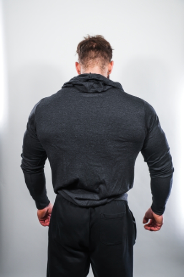 Animal Lightweight Hoodie  - Charcoal