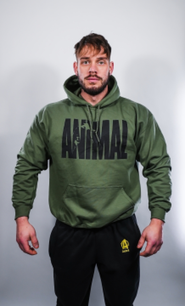 Animal Iconic Hooded Sweater  - Military Green