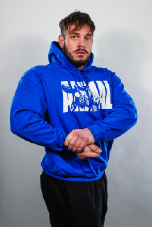 Animal Fury Hooded Sweater - Blue