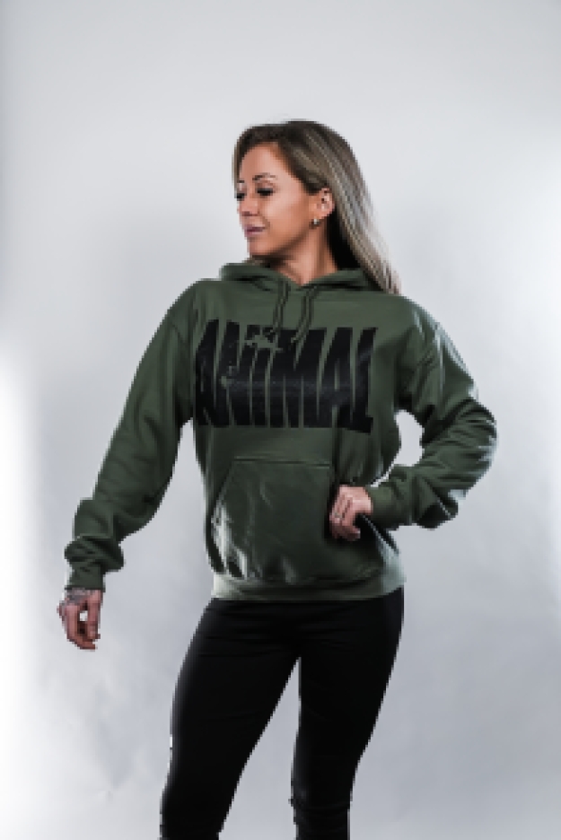 Animal Iconic Hooded Sweater  - Military Green