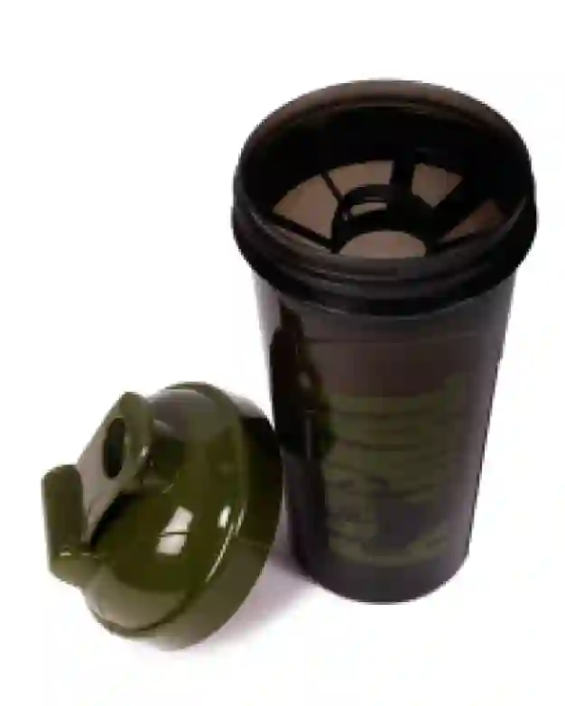 Military Green Whey Iconic Black Shaker