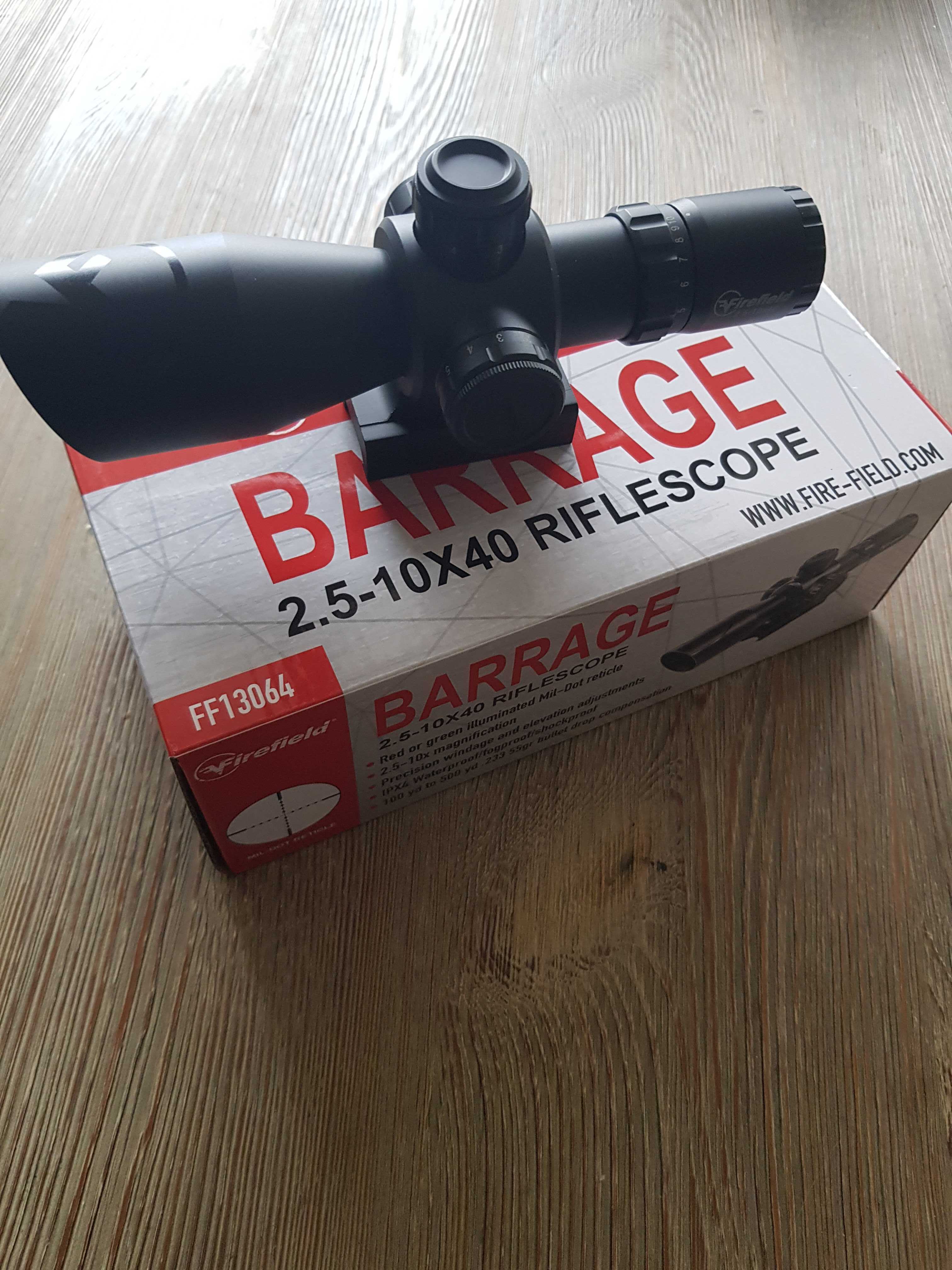 Firefield Barrage 2.5-10x40 Riflescope