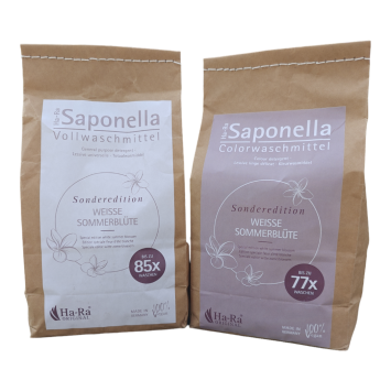 Saponella zomerbloesem SET wit en bont