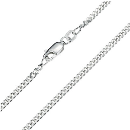 gourmetcollier Sterling zilver: 2.4mm breed