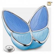 Butterfly urn met Blauwe vleugels A1041