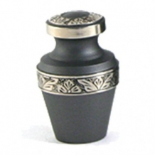 Mini urn Gracian Rustic Pewter met zilverkleur