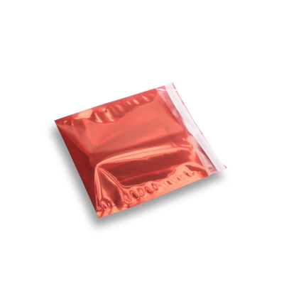 Folie envelop Rood transparant 160x160mm