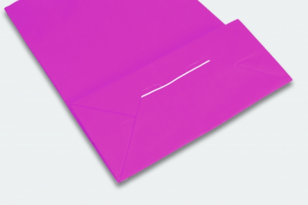 Papieren draagtasje 190x210 mm roze