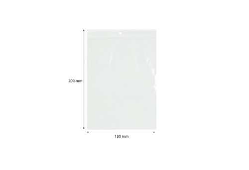 Druckverschlussbeutel  130 mm x 200 mm Translucent