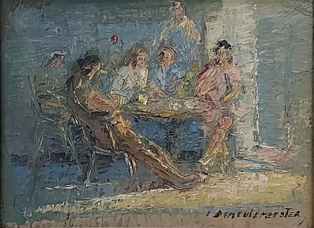 De Belgische schilder Jules De Meulemeester De Belgische schilder Jules De Meulemeester